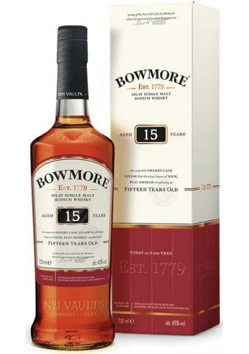 Whisky Bowmore Single Malt Darkest 15 anni 0,70 lt.