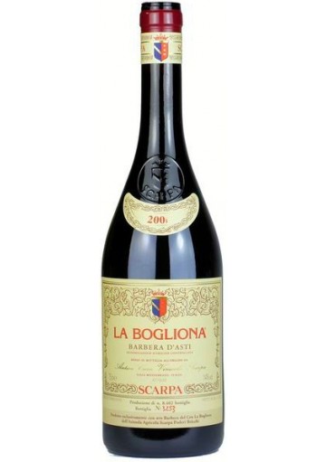 Barbera La  Bogliona Scarpa 2019  0,75 lt.