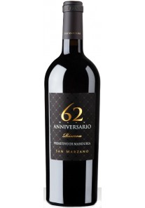 Primitivo di Manduria Cantine San Marzano Anniversario 62 Riserva 2020  0,75 lt.