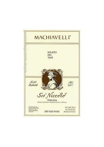 Ser Niccolo Machiavelli Ris. 1997 0,75 lt.