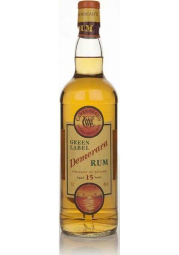 Rum Demerara Green Label Selez. Cadenhead\'s- 15 anni  0,70 lt.