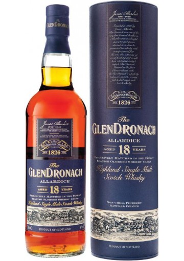 Whisky Glendronach Single Malt 18 anni Sherry Casks 0,70 lt.