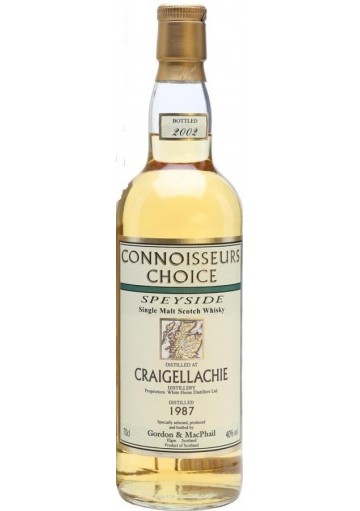 Whisky Connoisseurs Choice Craigellachie 1987 Gordon & Macphail  0,70 lt.