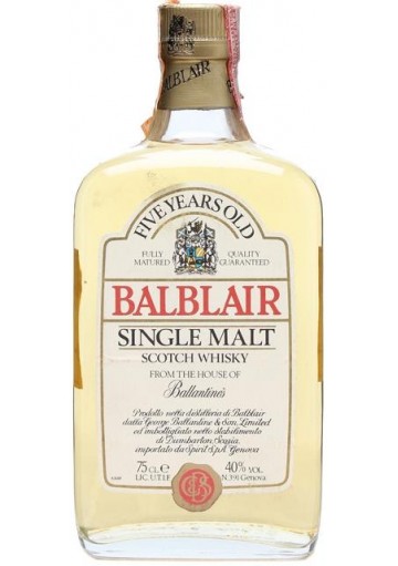 Whisky Balblair Pure Malt 5 Anni  0,70 lt.