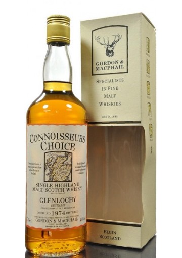 Whisky Connoisseurs Choice  Glenlochy 1974 Gordon & Macphail  0,70 lt.